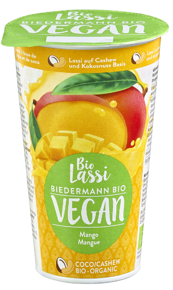 BIO vegan Lassi Mango 230 g Molkerei Biedermann